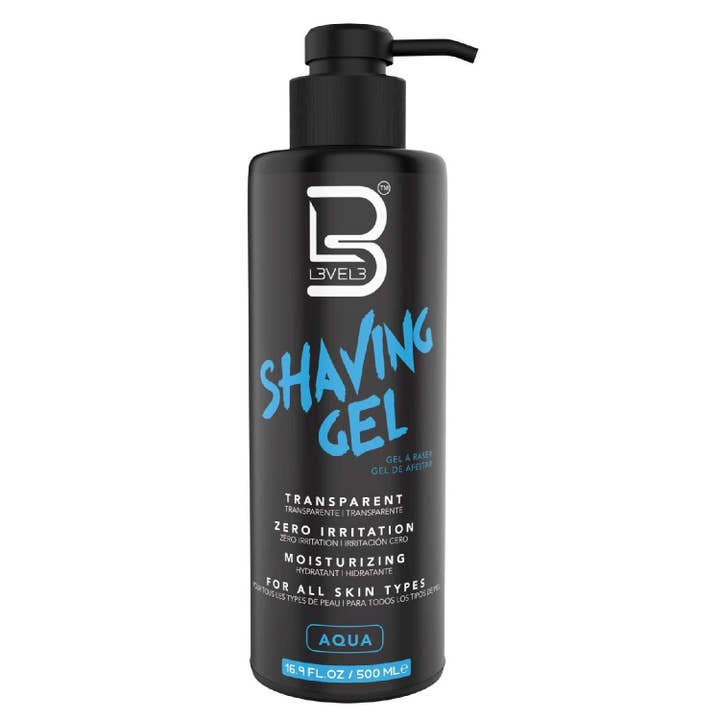 Gel de Afeitar L3Vel3 Aqua 16.97 Oz para venta al por mayor de Cobeauty Supply