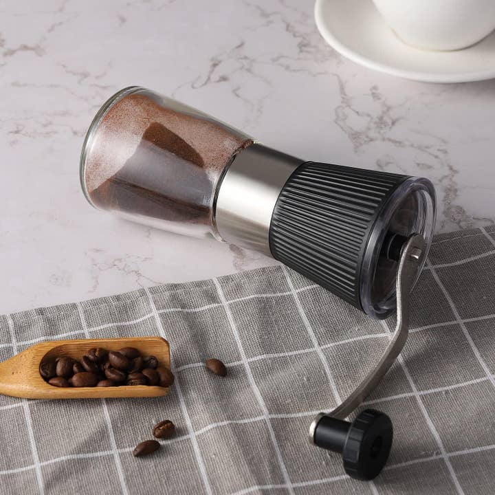 VIGOR – Engroshandel Kaffekværn – Håndkværn Kaffemølle med justerbar konisk keramisk bur
