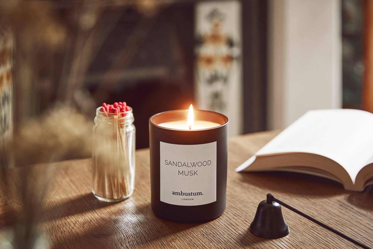 ambustum - Wholesale Jar/Filled Candle - Sandalwood Musk Candle1
