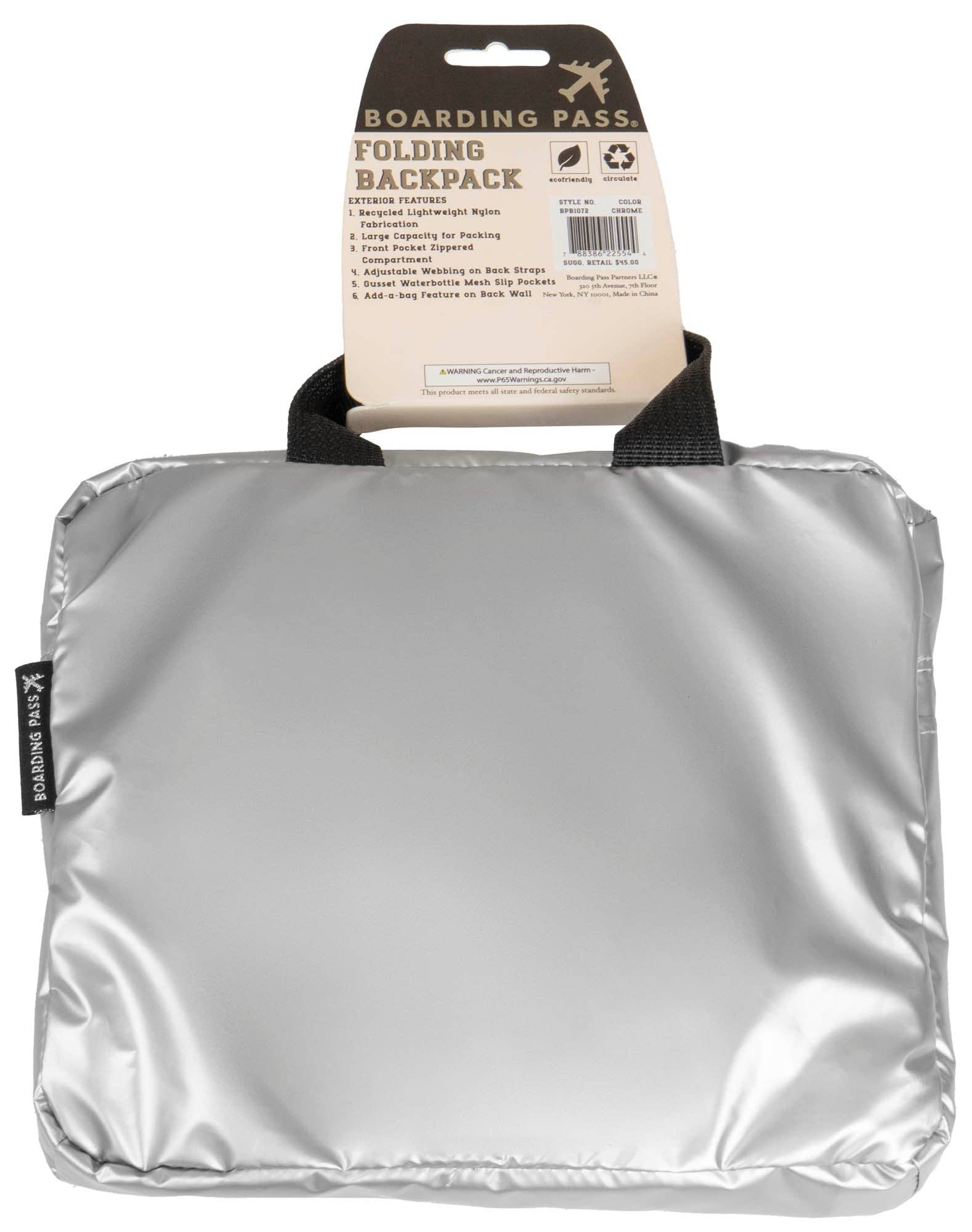 Magid – Engroshandel Rygsæk - Unisex – Boarding Pass Genanvendelig Metallic Foldbar & Pakbar Pouch Rygsæk19