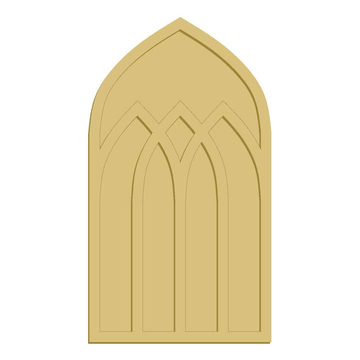 PPHQ 3D-raam, onafgewerkte houtuitsparing, stijl 6 voor wholesale door Diverse Woodworking