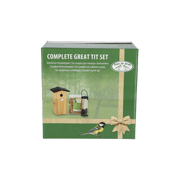 Oasis of Life - Wholesale Bird House - Birdhouse Set – Nesting Box, Feeder & Winter Feed – For Great Tit, Sparrow & Blue Tit – Complete Set in Gift Package – Garden Accessories1