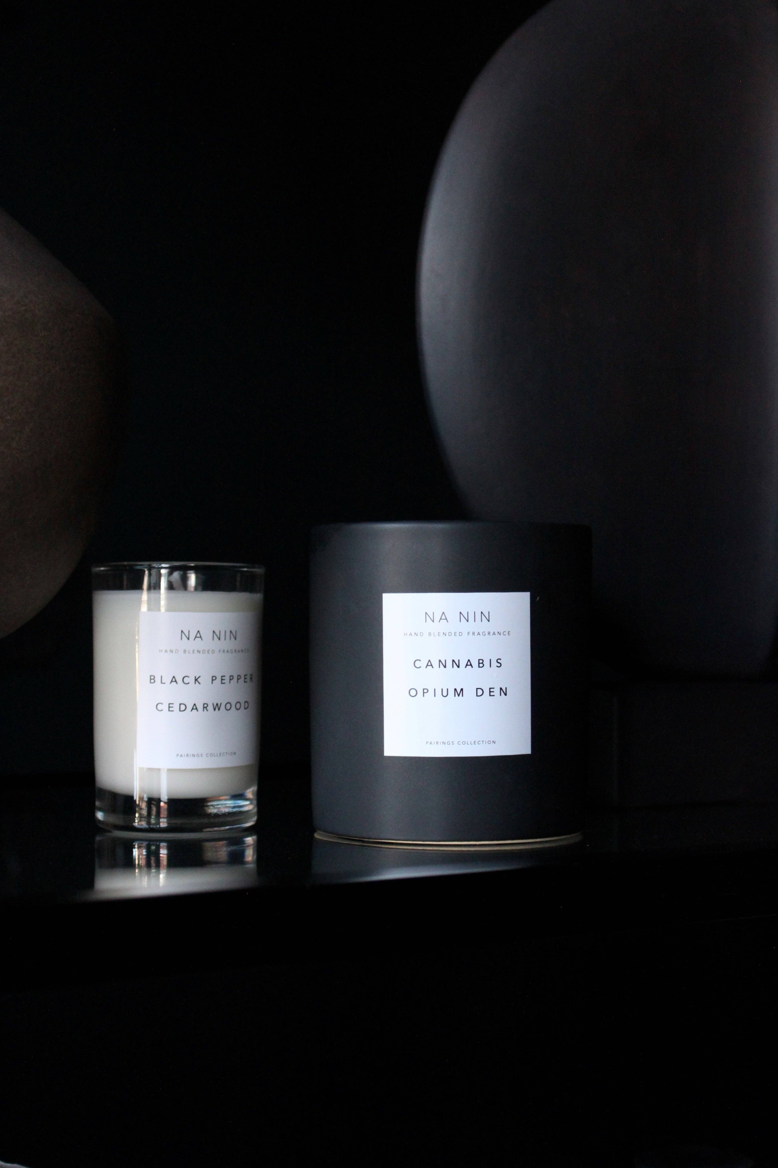 Na Nin - Wholesale Jar/Filled Candle - Cannabis & Opium Den Candle / Available in Multiple Sizes2