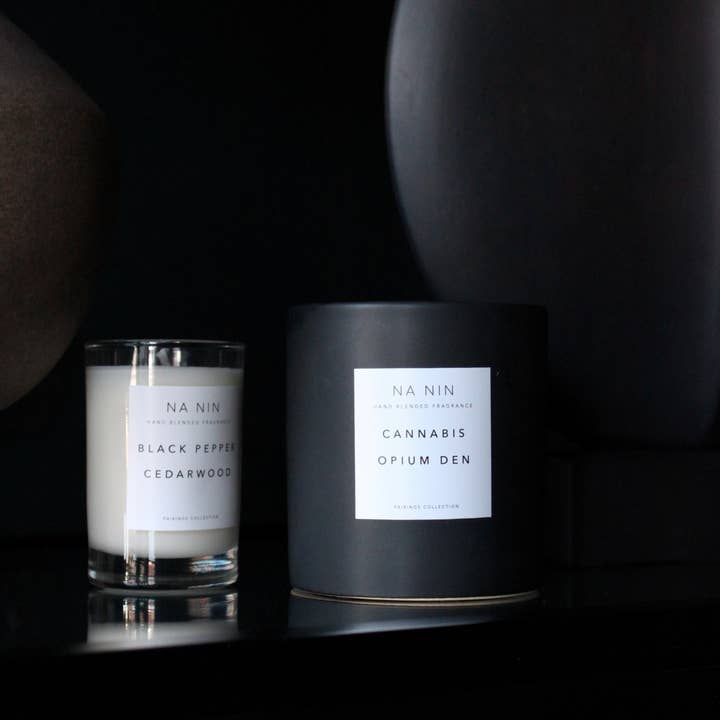 Na Nin - Wholesale Jar/Filled Candle - Cannabis & Opium Den Candle / Available in Multiple Sizes2