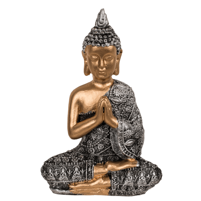 Out of the blue KG - Vente Figurine décorative - Figurine de décoration, Bouddha, env. 8,5 x 5 x 13 cm,3