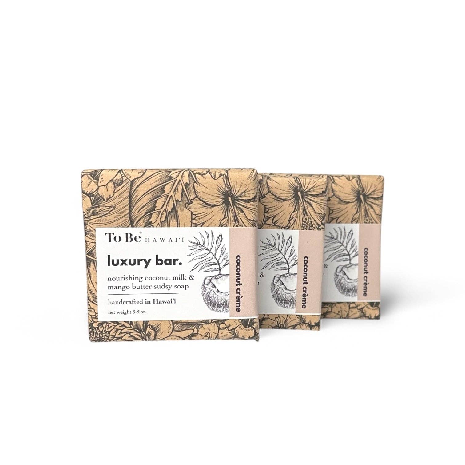 To Be Hawaii - Wholesale Bar Soap - coconut crème luxury bar.2