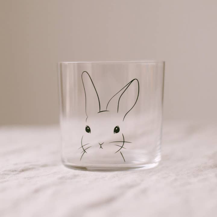 Eulenschnitt - Wholesale Drinking Glass/Cup - Black rabbit drinking glass (pack of 4)