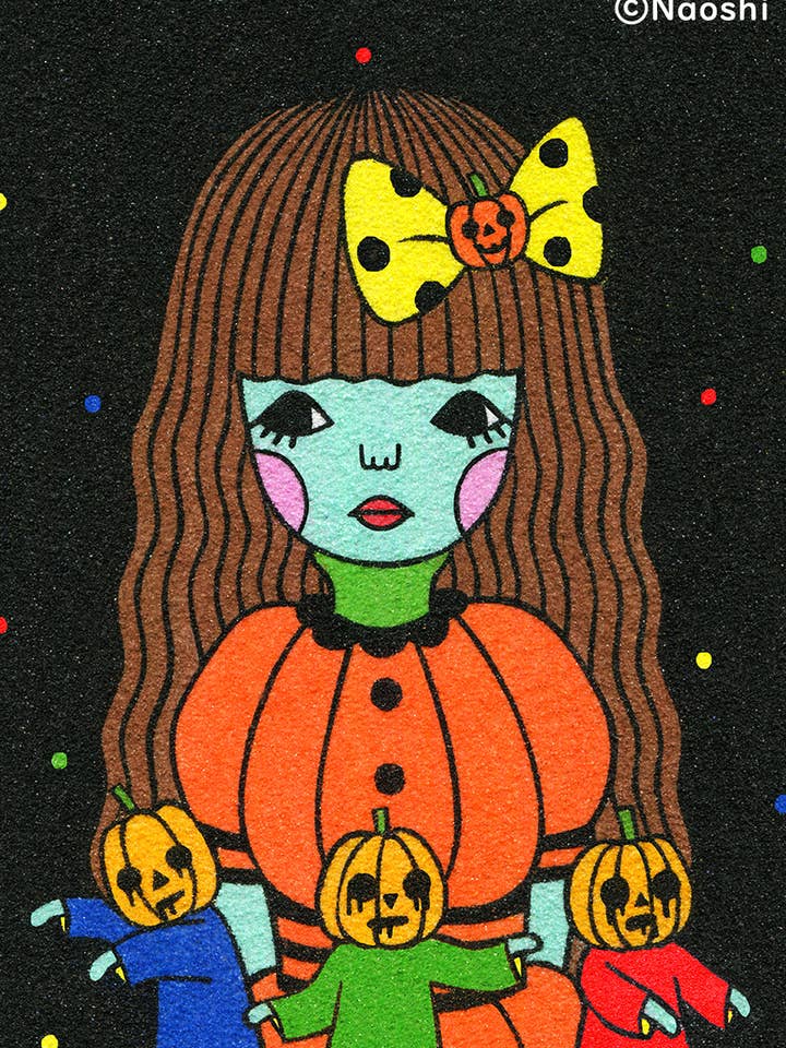 【Impression artistique 5x7】Zombies à la citrouille pour la vente par Naoshi