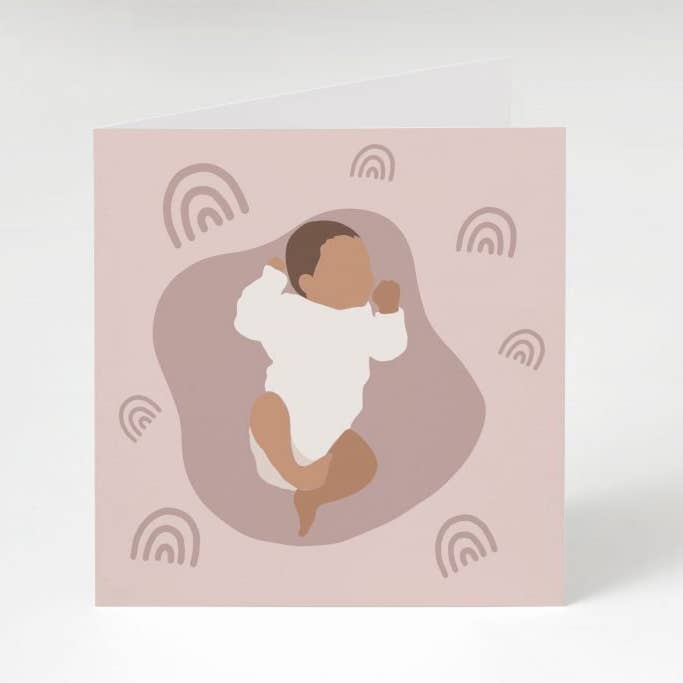 New Baby Greeting Card - Rainbows for wholesale by Folk + Nest™