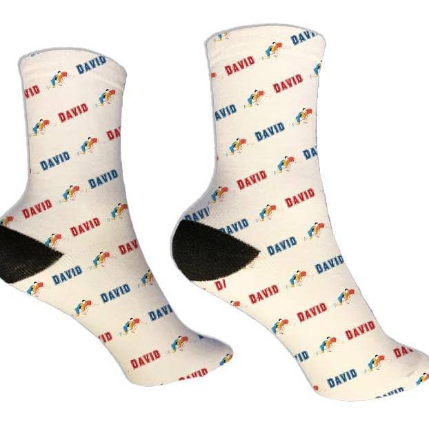 Wrestling Personalized Socks for wholesale by Potter's Printing