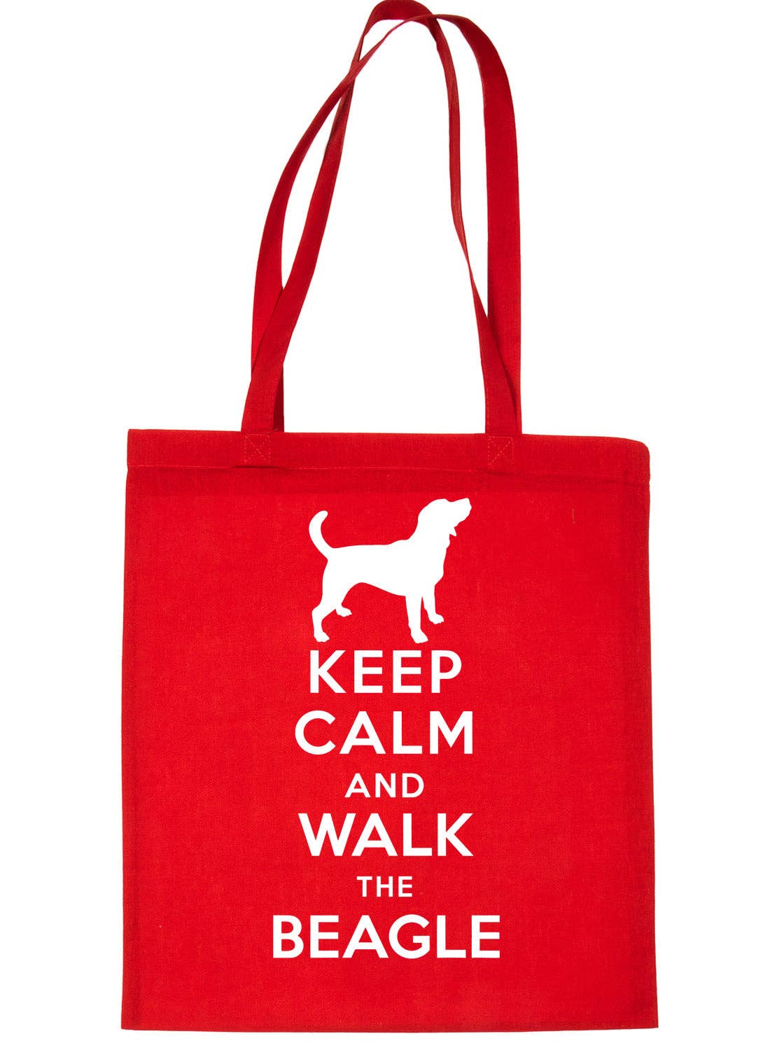 Print4U - Vente Tote bag – femme - Sac fourre-tout amusant Keep Calm & Walk Beagle Dog Lovers pour toute la vie2