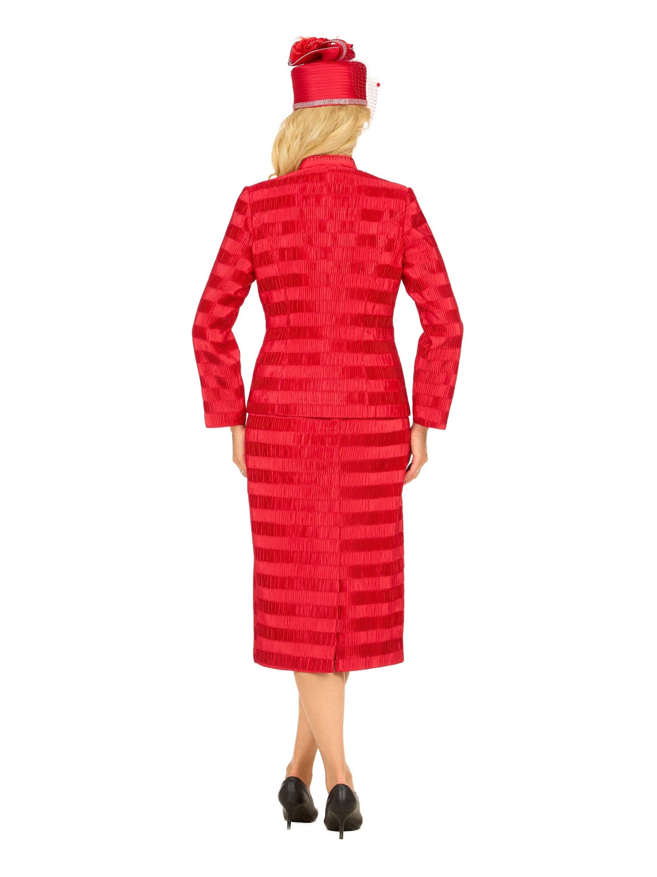 Giovanna - Vente Tailleur – femme - Ensemble de costume 3 pièces en satin froissé classique-Plus7