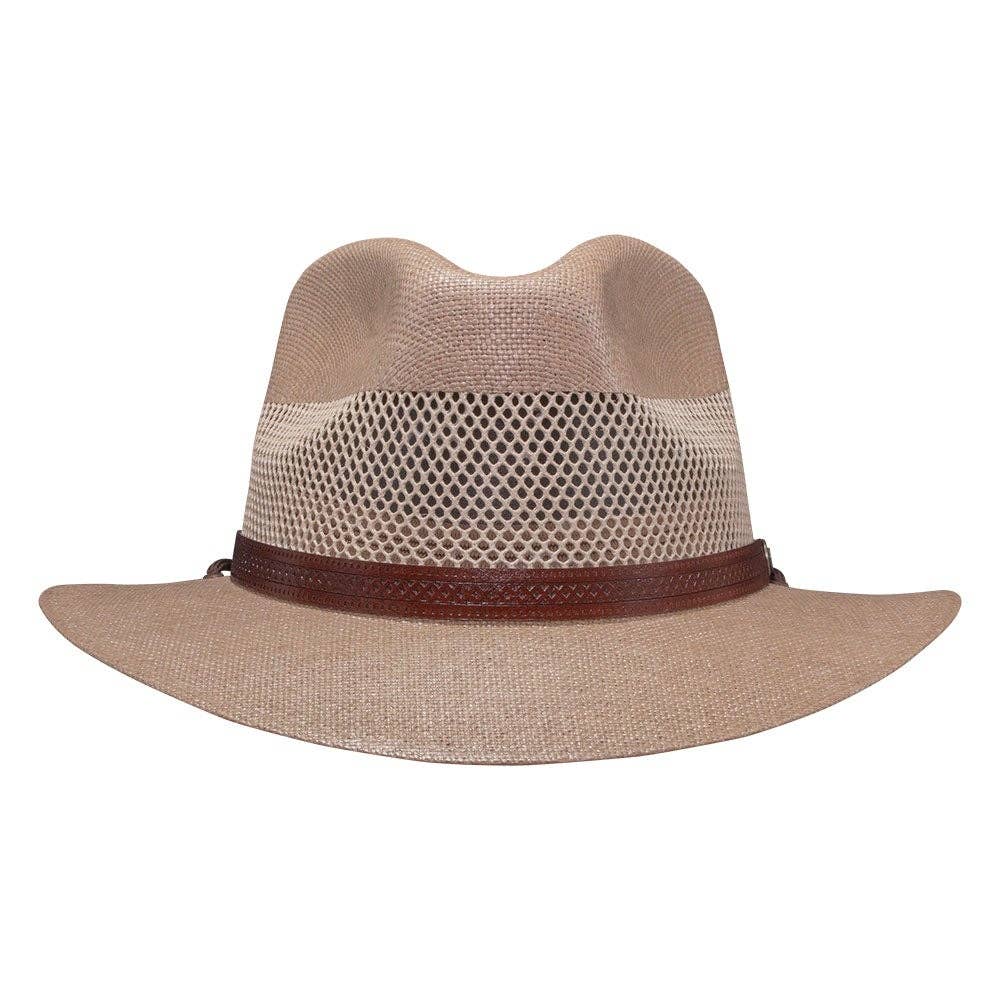 American Hat Makers – Großhandel Strohhut – Unisex – Safari Strohhut mit Belüftung - Stil Milan1