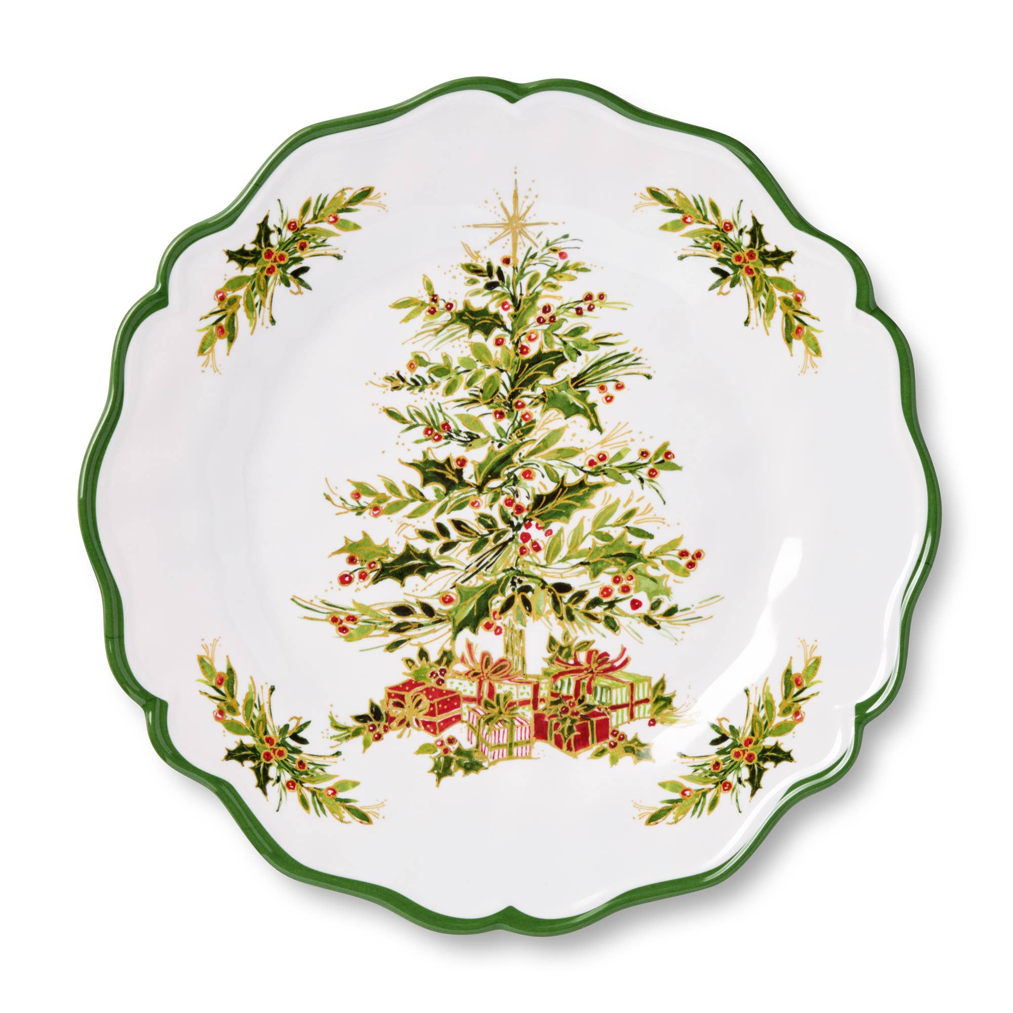 Certified International - Wholesale Dinner Plate - Holly Tree Dinner Plate 11in1