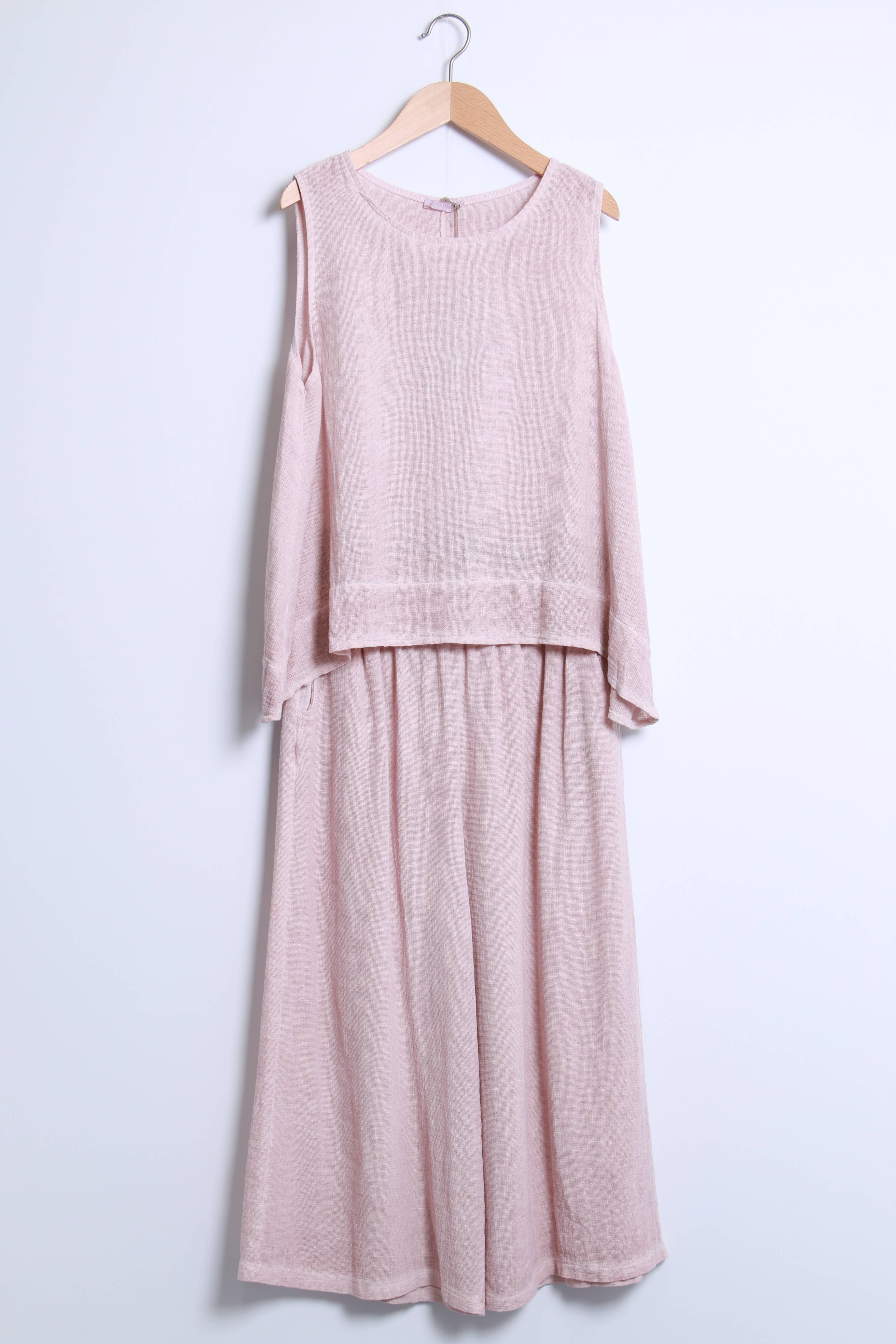 Shyloh - Vendita all'ingrosso Camicetta - Donna - Top ampio senza maniche in lino cotone 1581825