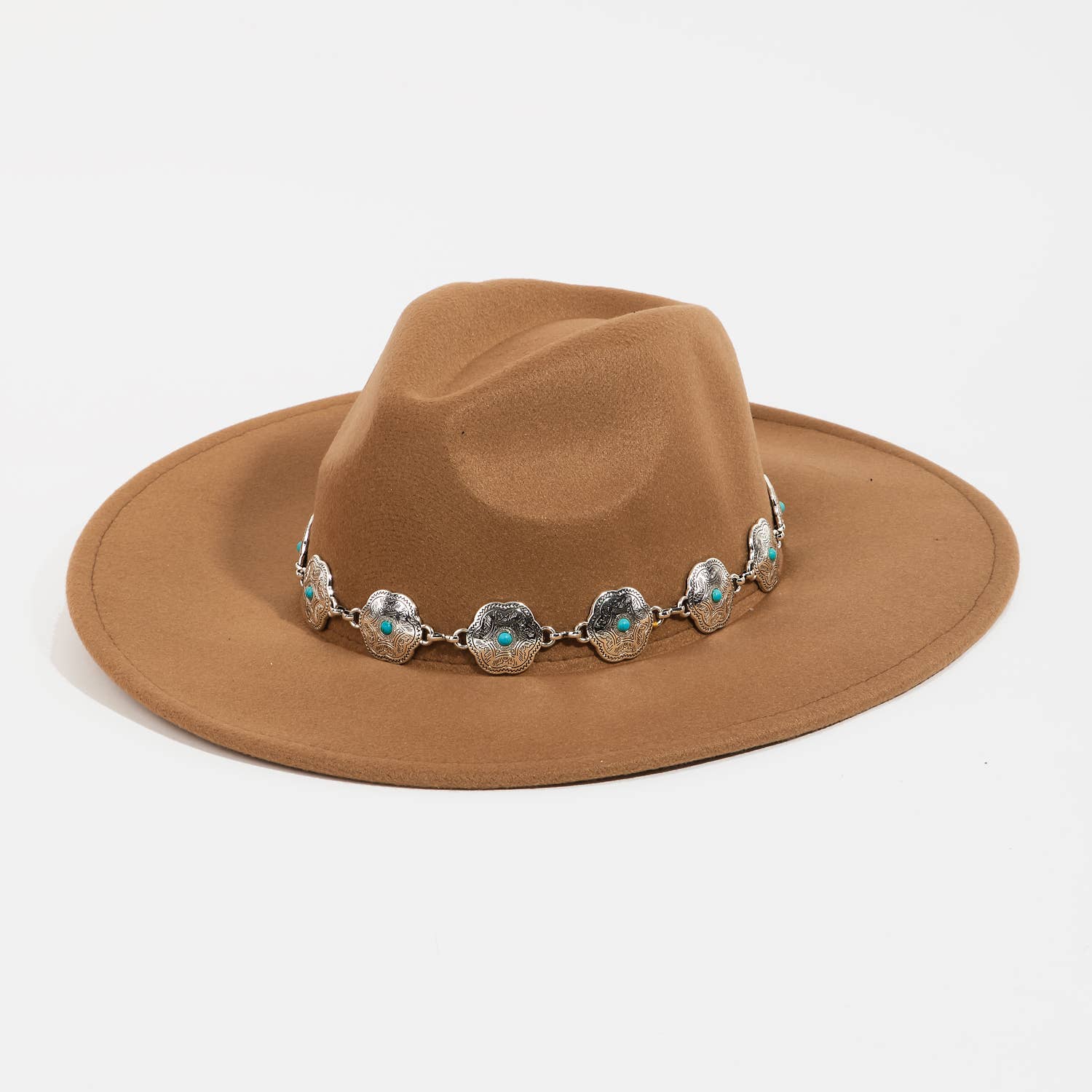 Collections by Fame Accessories - Vente Chapeau en feutre - femme - Chapeau Fedora Chain Strap7