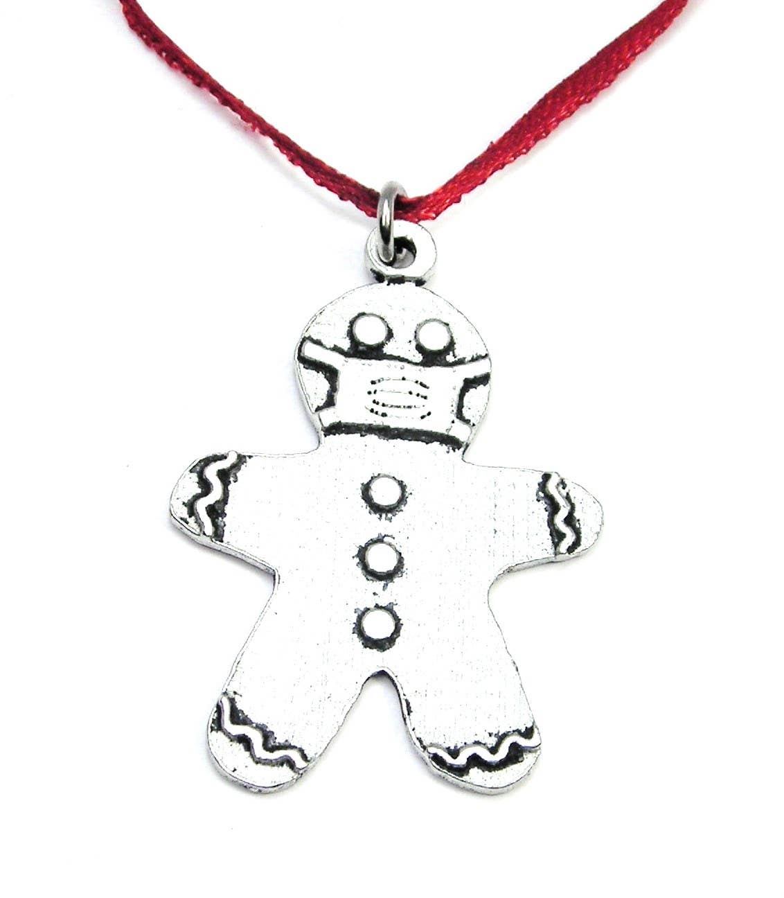 Chubby Chico Charms - Wholesale Ornament - Masked Gingerbread Man Christmas Tree Ornament1