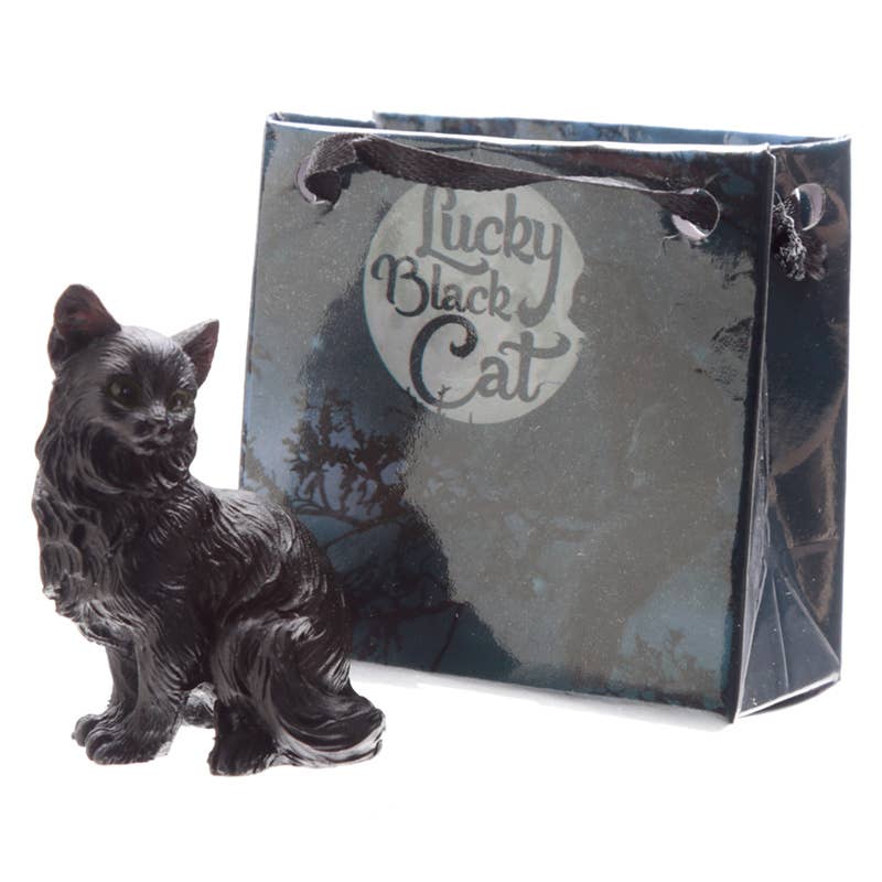 Puckator Ltd - Wholesale Ornament - Lucky Black Cat in a Mini Gift Bag3