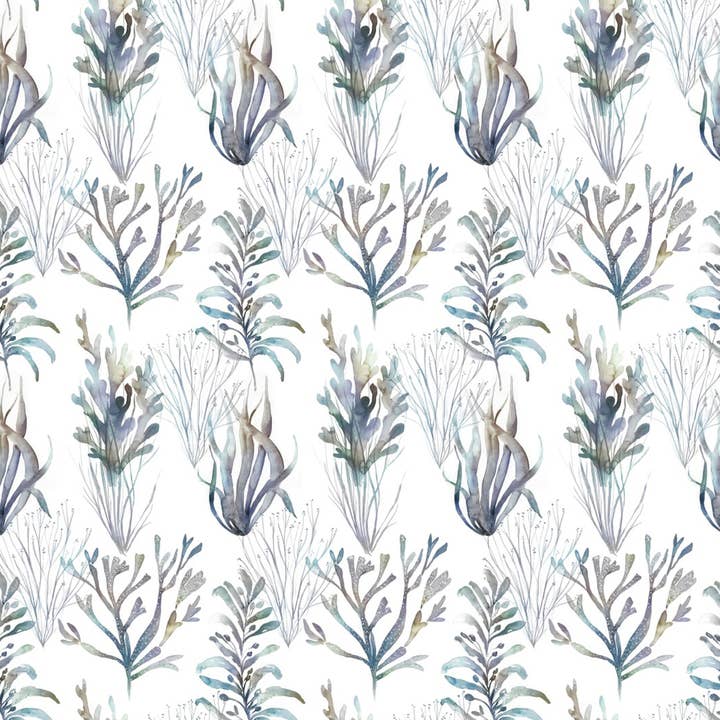 Coral Reef Fabric (By The Metre) Slate for wholesale on Faire
