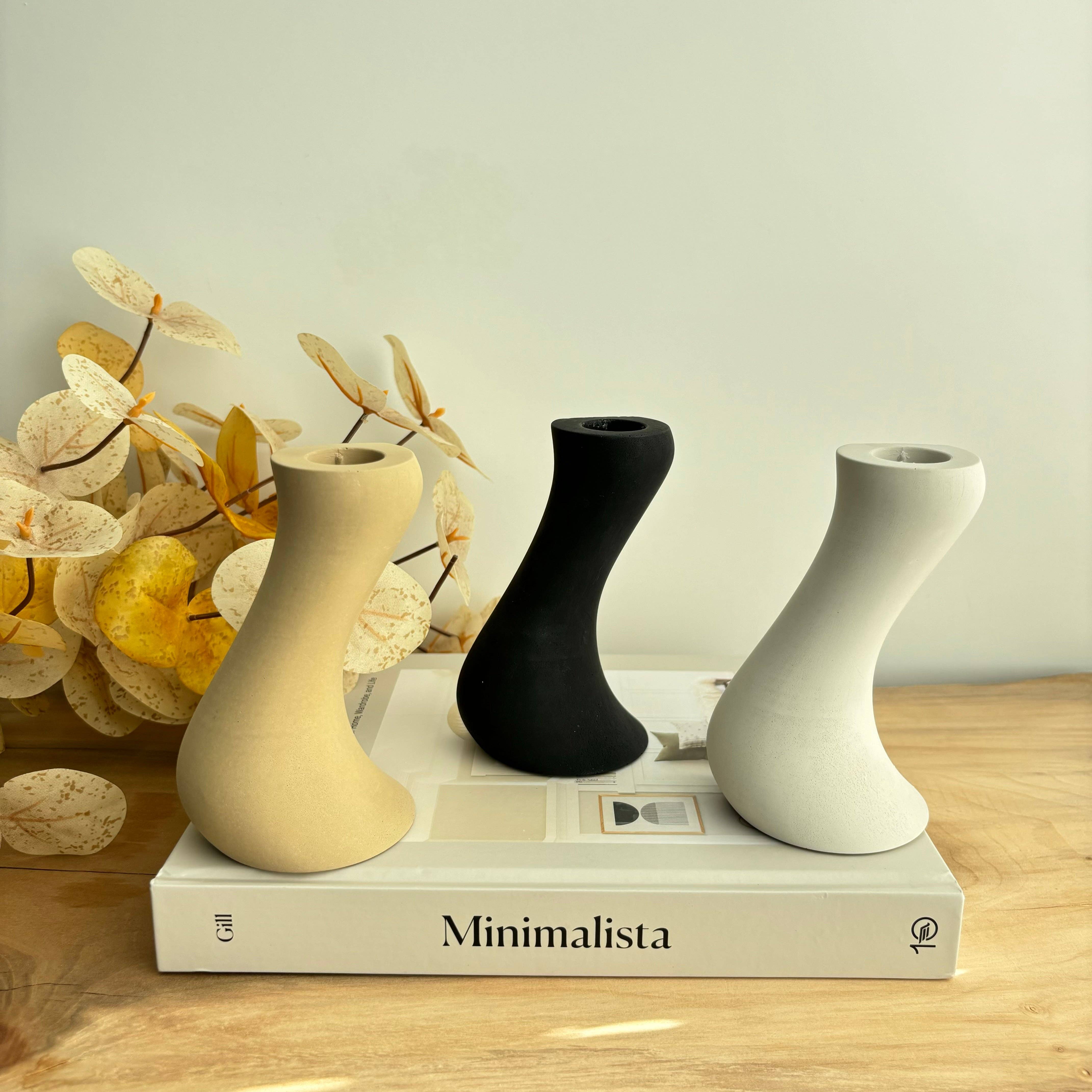 Fancy Concrete - Wholesale Candle Holder - Leto - Taper Candle Holder7