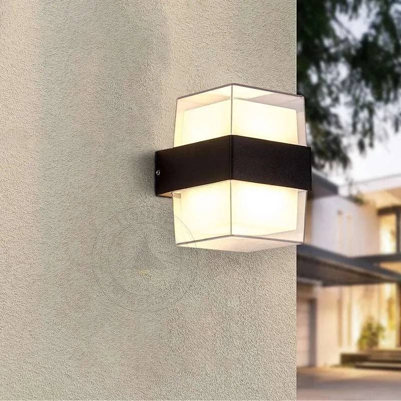 Ledsone - Wholesale Outdoor/Lawn Light - Cuboid Box 12W Up/Down IP54 LED Outdoor Wall Sconce Light~4963