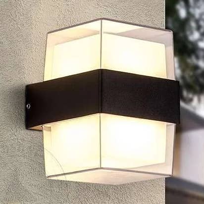 Ledsone - Wholesale Outdoor/Lawn Light - Cuboid Box 12W Up/Down IP54 LED Outdoor Wall Sconce Light~49630