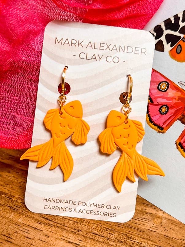 Goldfish Huggies for wholesale by Mark Alexander Clay Co