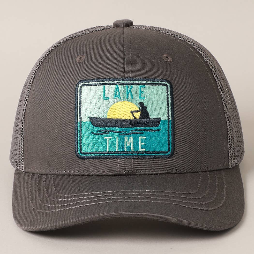 Fashion City - Wholesale Trucker pet - Heren - LAKETIME baseballpet met geborduurde patch voor heren met mesh-achterkant10