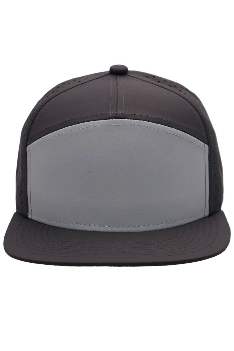 Cap Zone – Boné - Unissexo por atacado – Boné Snapback 7 Painéis com Frente Colorida e Perfurações Digitais23