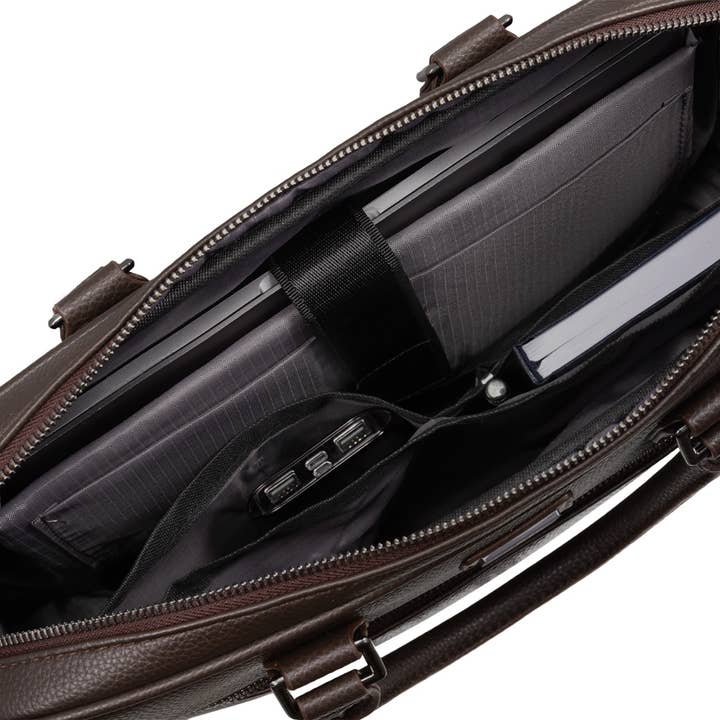 James Hawk - Wholesale Laptop Bag - Men's - Briefcase Laptop Bag with RFID Protection & Shoulder Strap14
