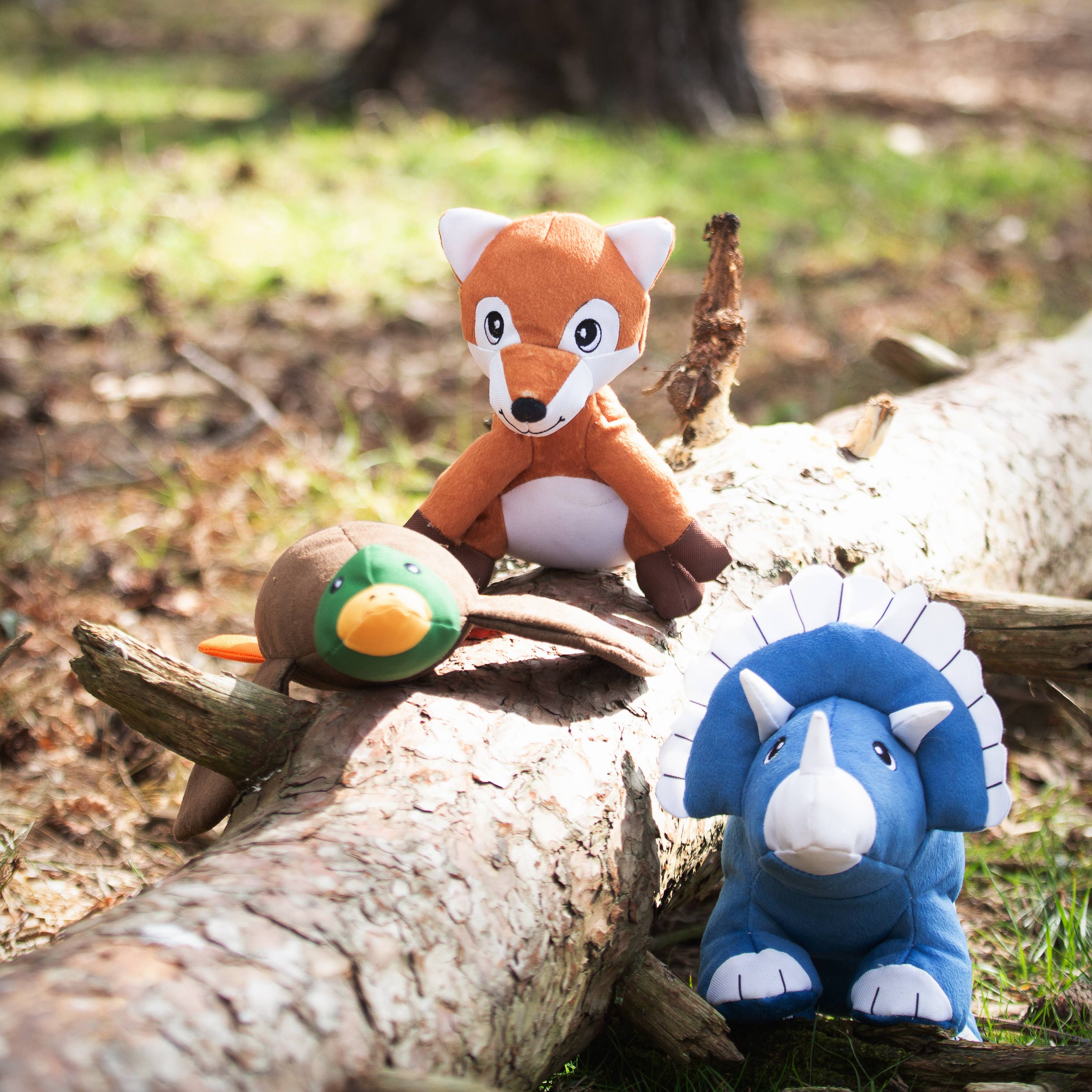 Sustainapaws - Vente Peluche – chien - Jouet en peluche écologique en plastique recyclé à double couche de dinosaure7