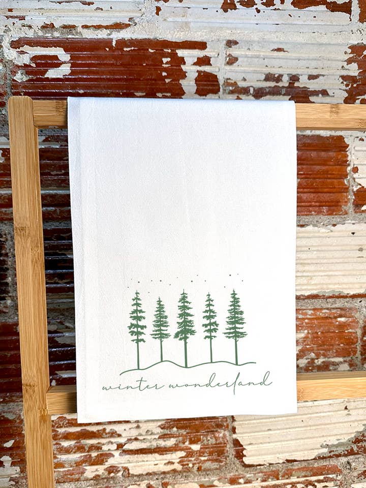 Toalha de chá Winter Wonderland por atacado de Mixed Ethically