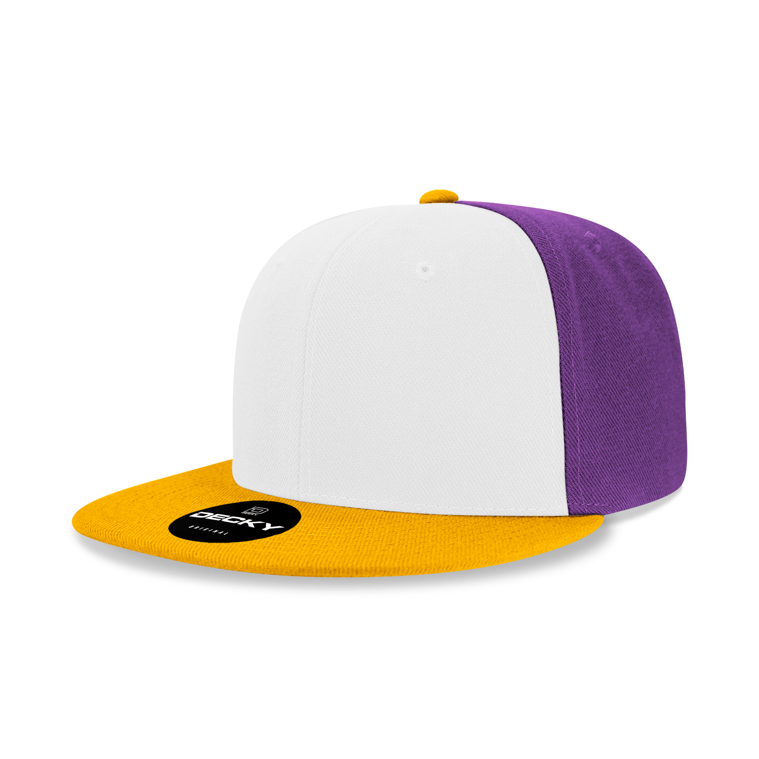 The Park Wholesale - Wholesale Flat Brim Cap - Men's - Decky 6020 - High Profile 6 Panel Snapback, Flat Bill Hat - 602068