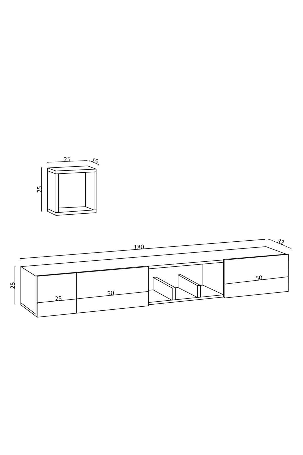 Multi Colored Decormet Avior TV Unit - Dec0062 for wholesale on Faire2