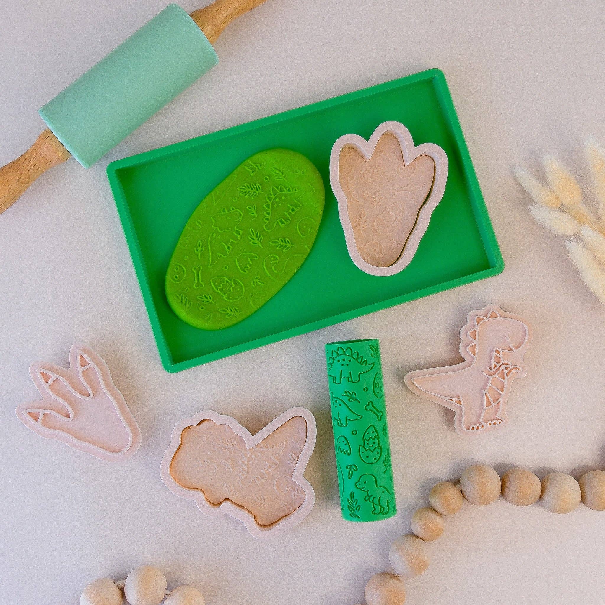 Play Sense – wholesale Slajm - Barn – Eco Texturerad Rulle | Dinosaurie4