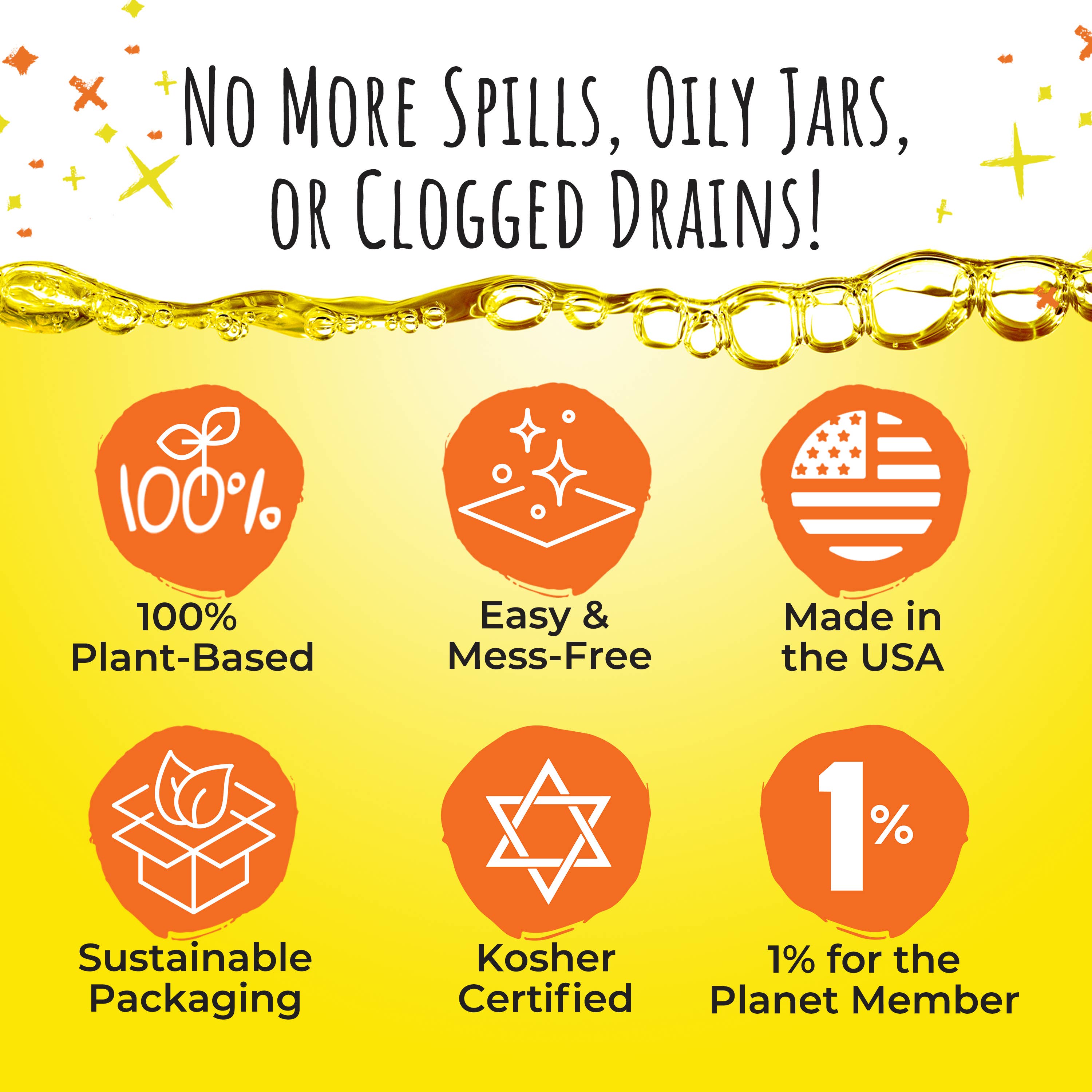 FryAway Cooking Oil Solidifier - Wholesale Kitchen Tool/Gadget - FryAway Pan Fry Scoop - Easy, Mess-free Cooking Oil Disposal (Shark Tank)7