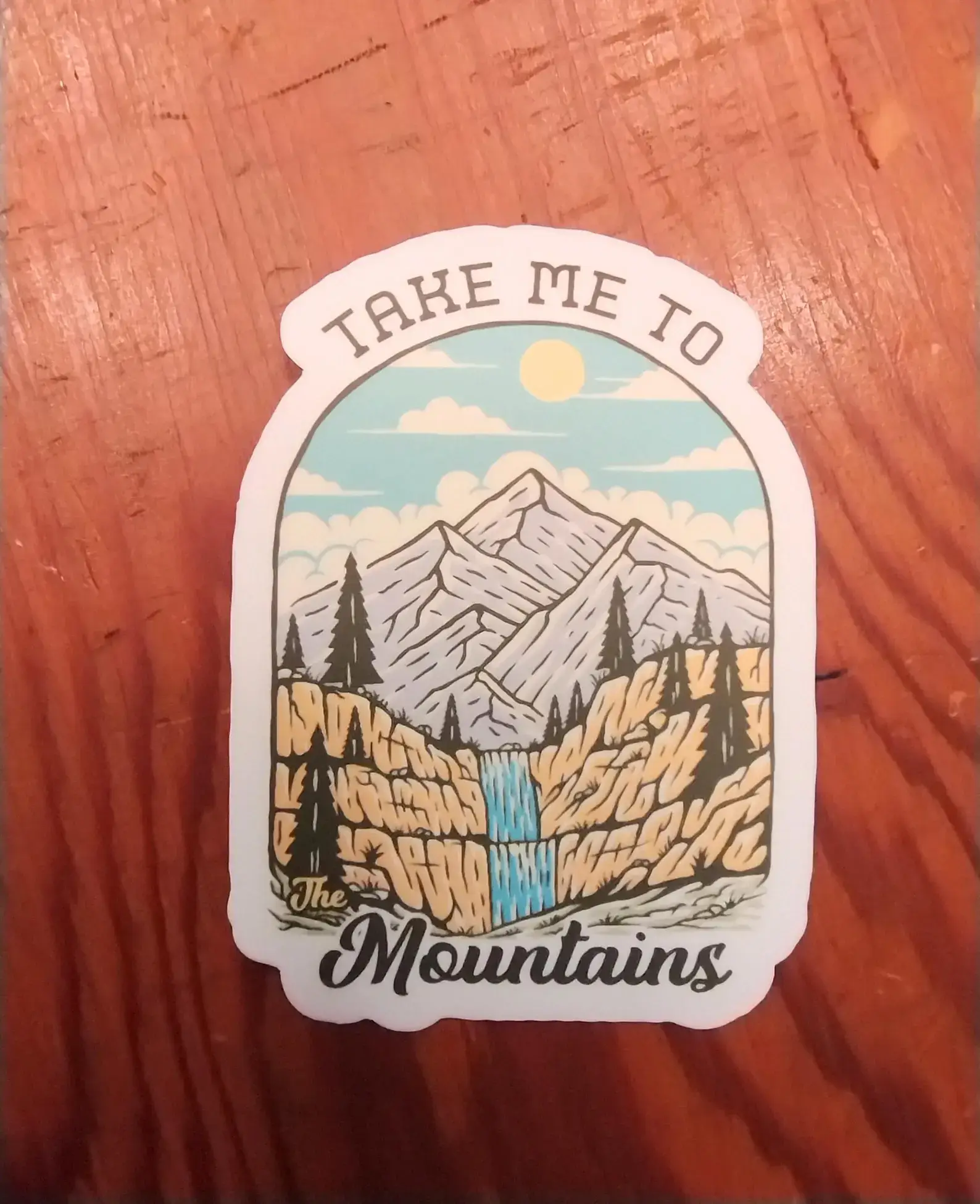 The Crafty Bookworm3 - Wholesale Sticker - Take Me To The Mountains Sticker, Scenic, Nature Lovers3