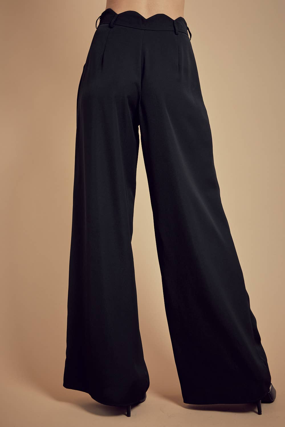 BNS - Vente Pantalon – femme - Pantalon long uni à jambes larges avec poches2