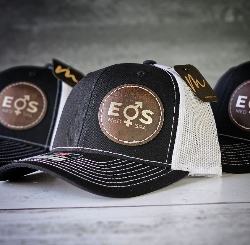 Mad River – Engroshandel Trucker hat - Unisex – Richardson 112 Trucker Hat m/Custom Round Kunstlæder Patch6