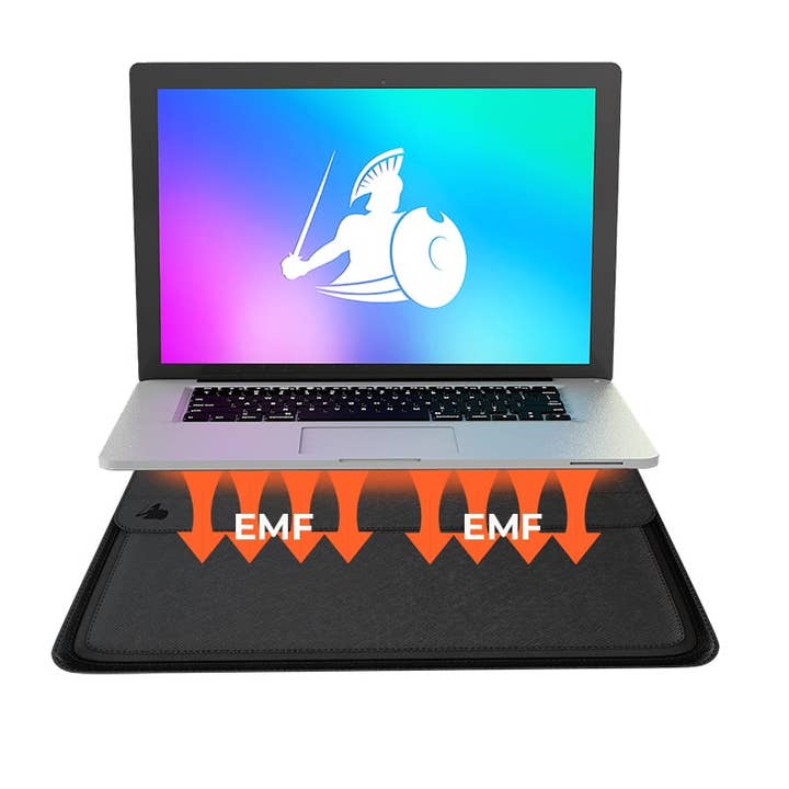 Charcoal Black Laptop EMF Radiation Protection + Safety Sleeve for wholesale on Faire4