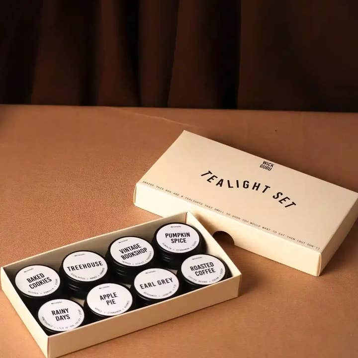 Wick Guru – wholesale Tea light candles – Tealight Set – Stocking Filler, Assorted Holiday Soy Candles4