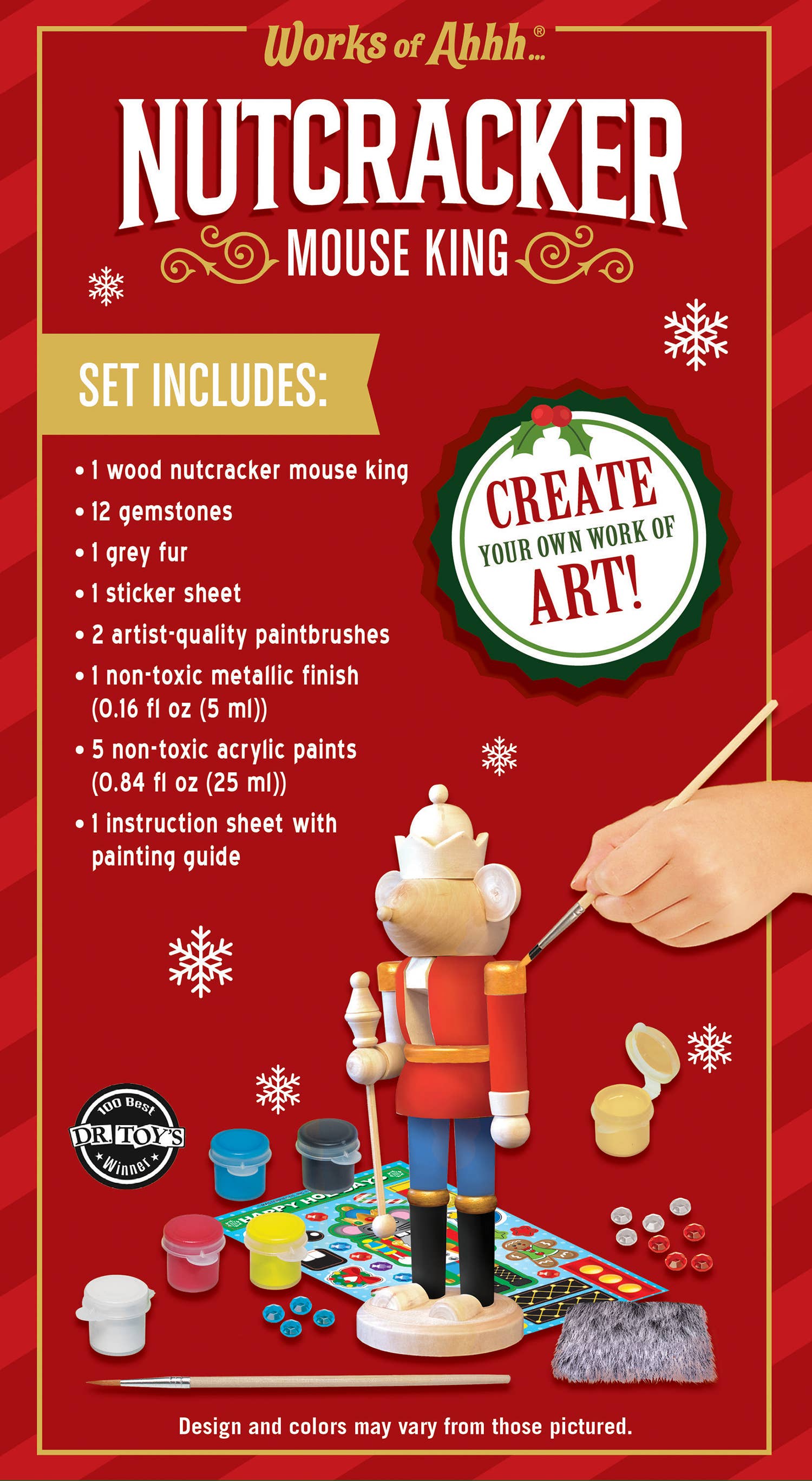 Masterpieces Puzzles - Wholesale DIY Craft Kit - Kids - Nutcracker Mouse King Wood Paint Set2