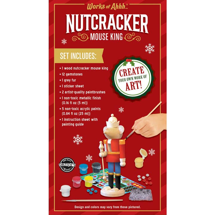 Masterpieces Puzzles - Wholesale DIY Craft Kit - Kids - Nutcracker Mouse King Wood Paint Set2