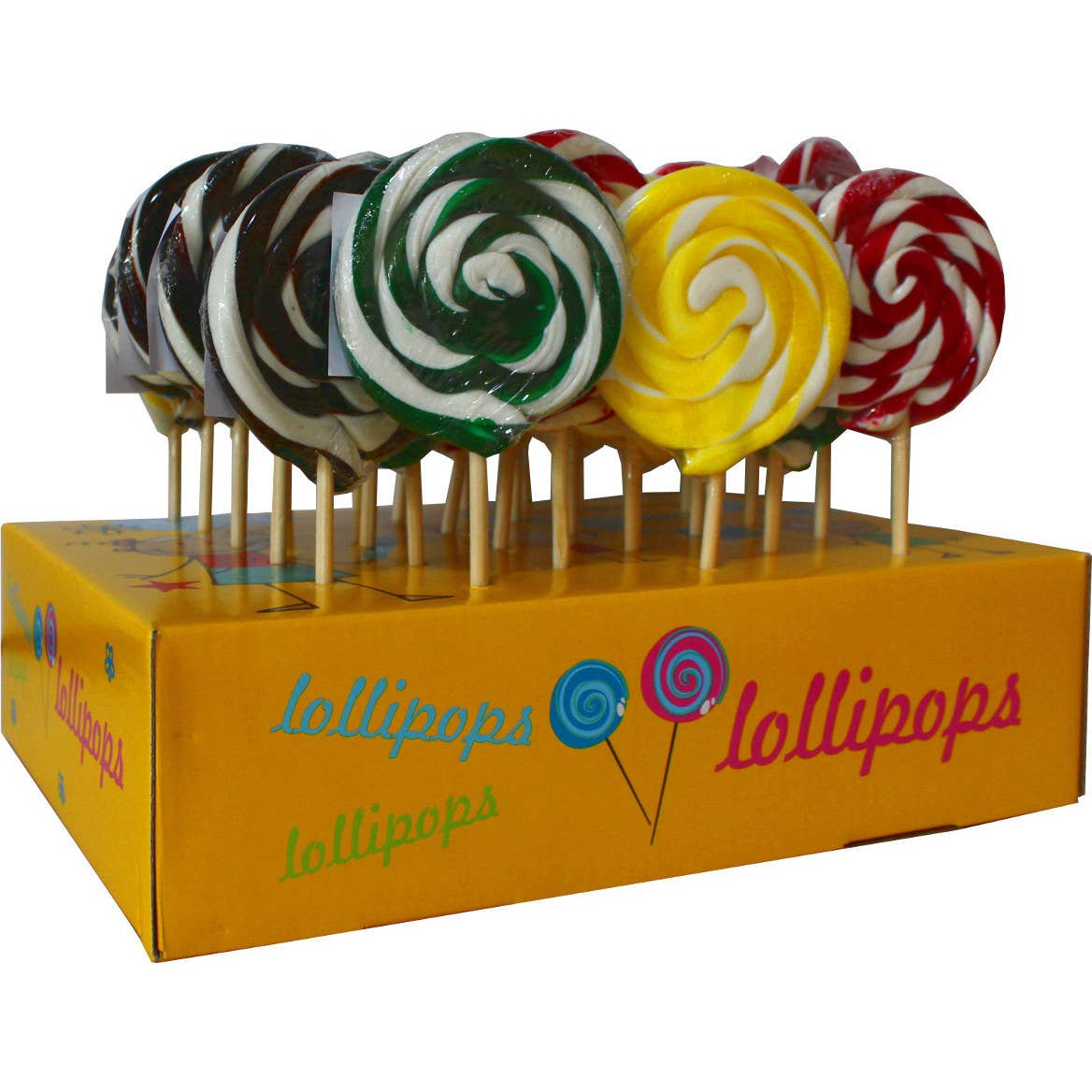 ADG Diffusion - Wholesale Lollipop - “FÊTE FORAINE” ROUND LOLLIPOPS - 30 VARIEGATED LOLLIPOPS WITH 4 FLAVORS1