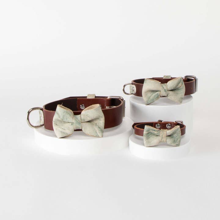 Lily Dog Collar & Bow Tie for wholesale by Signe Louka