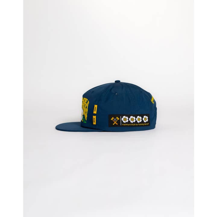 Dungeon Forward - Wholesale Flat Brim Cap - Unisex - WTLB - Outchea Thriving - Blue1