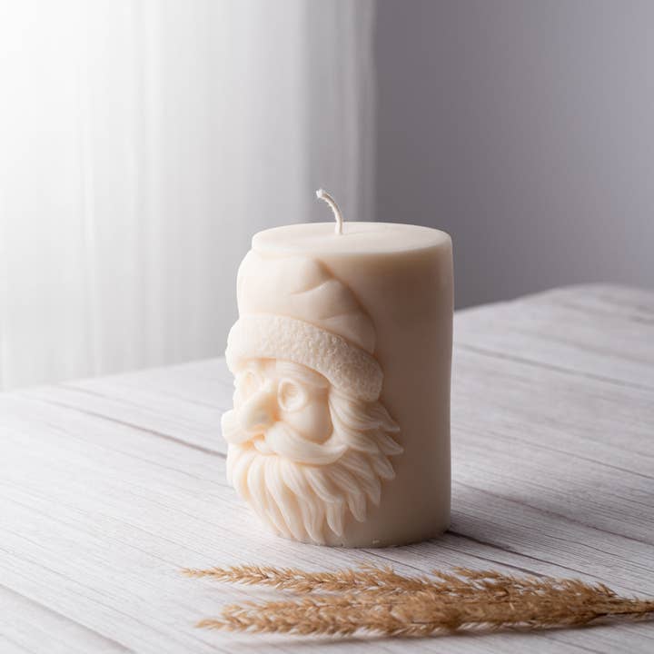 Allure CA - Venta al por mayor Velas de diseño llamativo - Vela Pillar Santa Claus