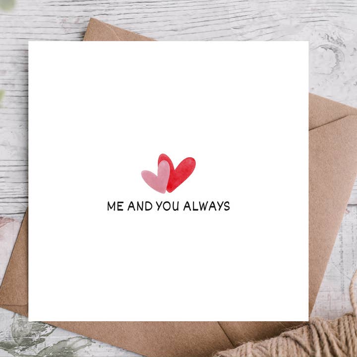 Me & You Always Romantic Anniversary Card for wholesale by Highgrove Cards
