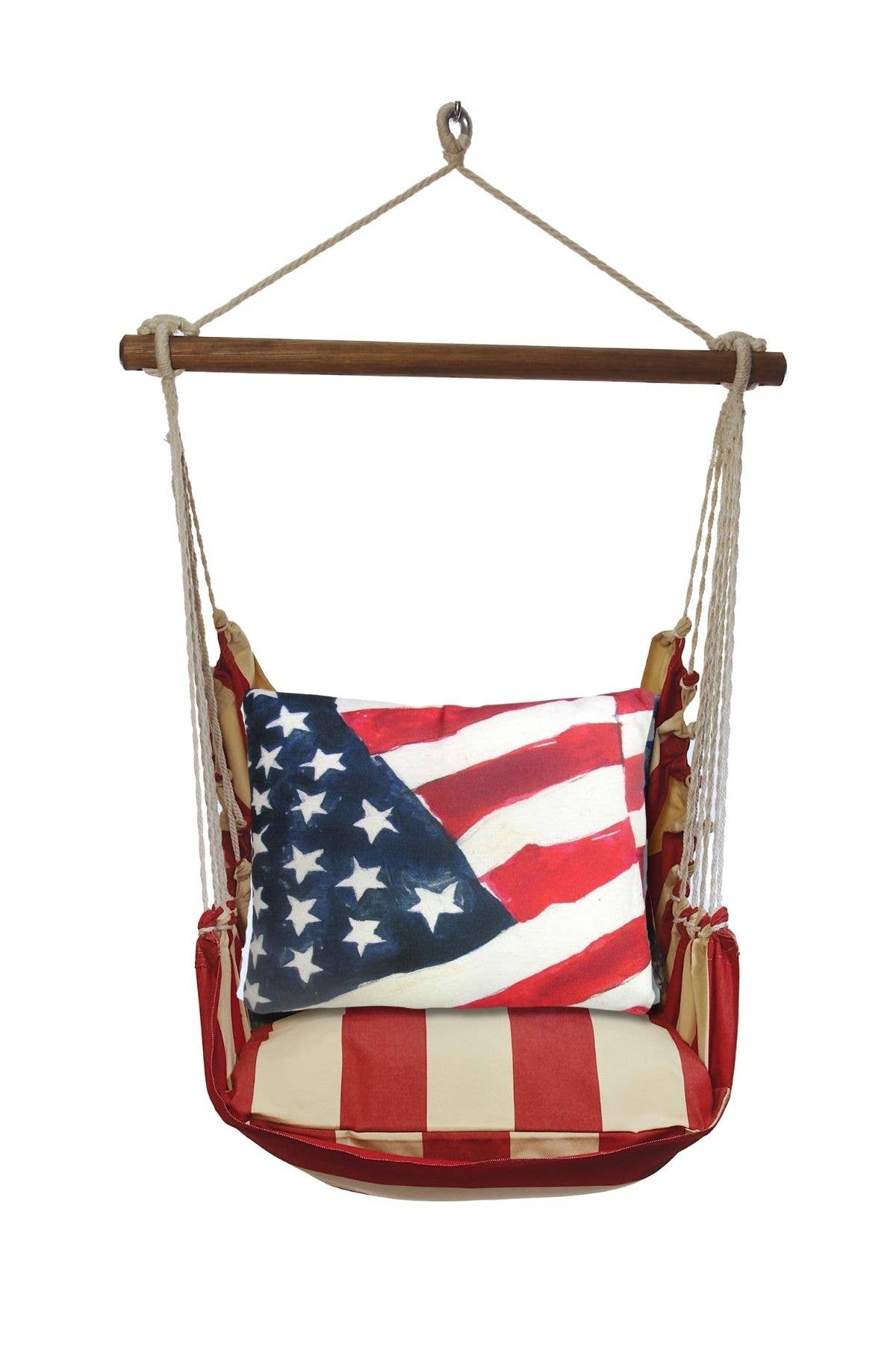 Magnolia Casual - Wholesale Swing Set - Hammock Swing 4-Piece Set indoor / outdoor - Americana8