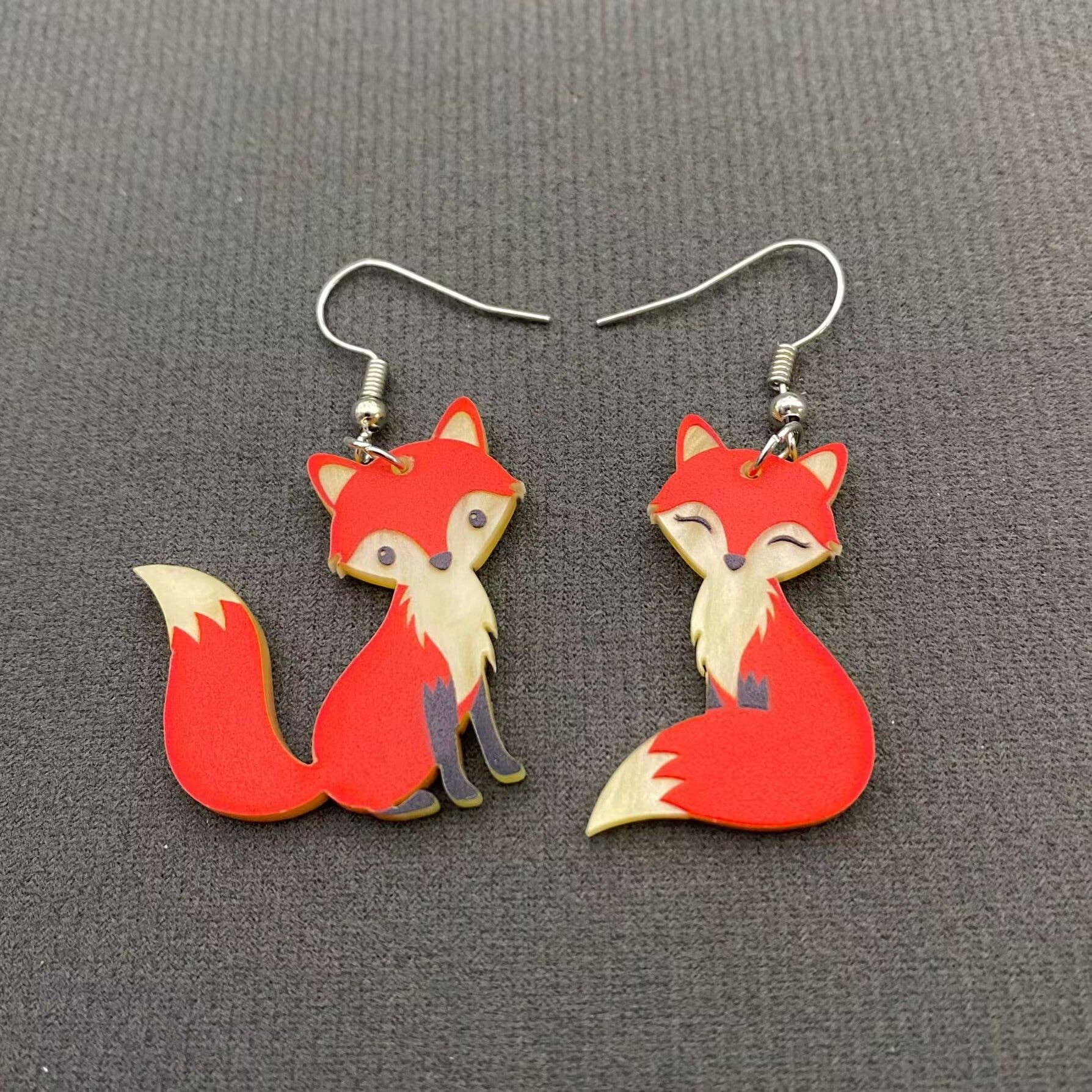 Mio Queena – wholesale Hängande örhängen – Akryl Fox Danle Örhängen - YK0